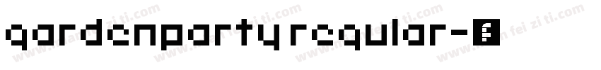 gardenparty regular字体转换